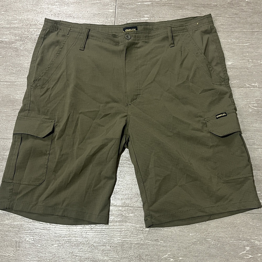STANLEY cargo WORK SHORTS‎  Olive GRN SZ 38